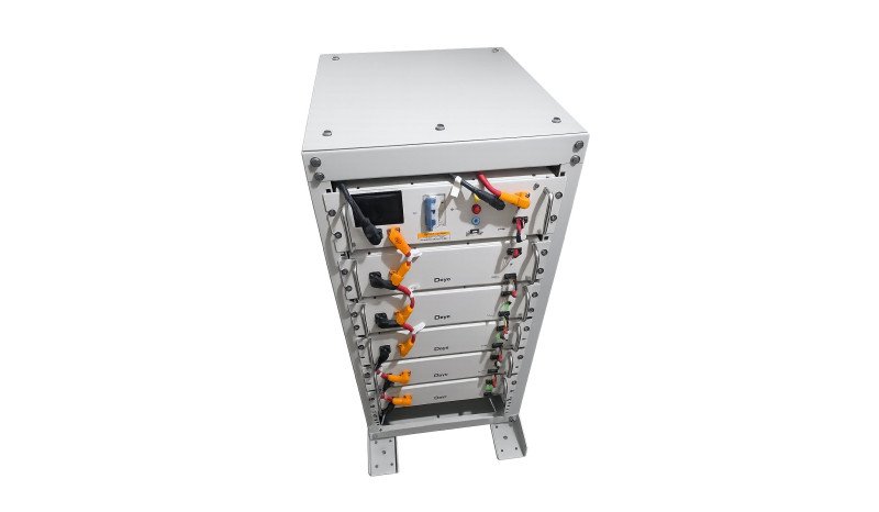 Стійка GlobalX сумісна з новим модулем Deye BOS-G-Pack5.1 Pro