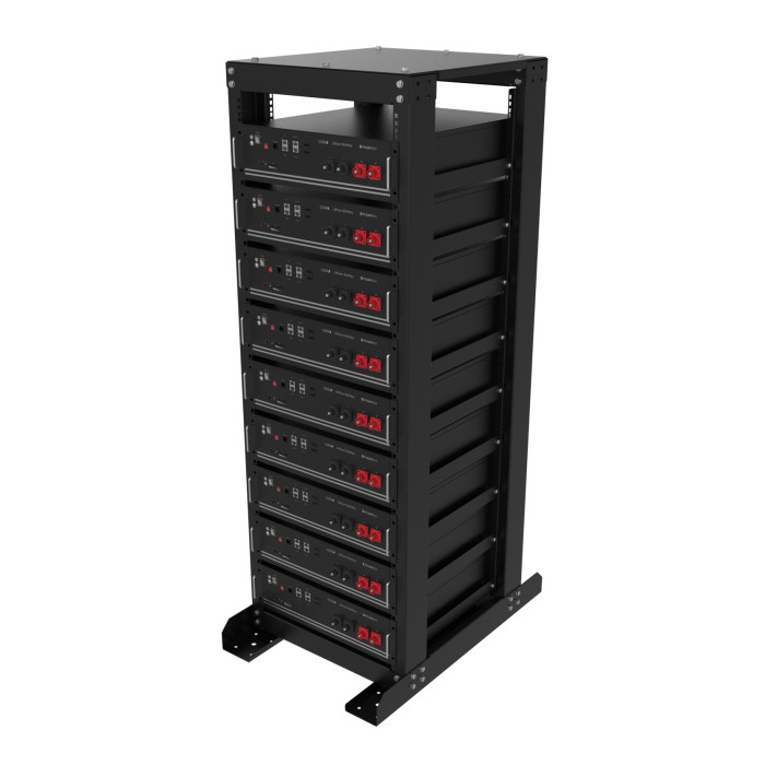 Battery Rack for 8-9 units: Pylontech US5000, 2E Kufa, Sunwoda