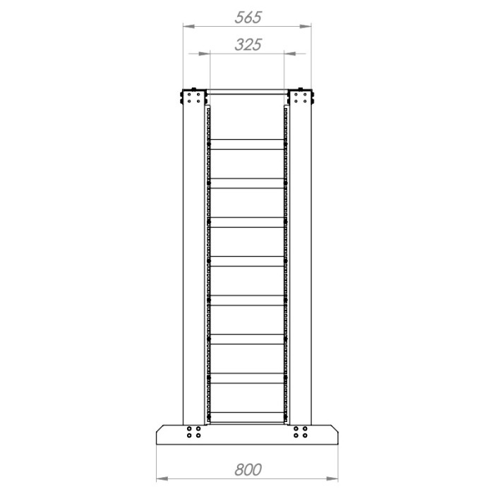 Стійка для 8 акумуляторів Pylontech US5000, 2E Kufa, Sunwoda