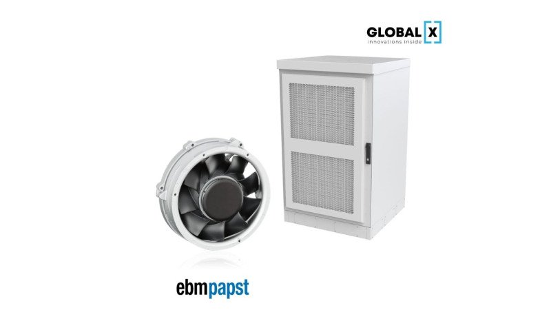 Серія кліматичних шаф Outdoor AirEff з високоефективною системою вентиляції